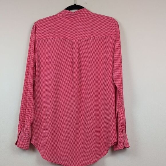 Equipment Femme Button Front Long Sleeve Silk Blouse Top Size M - Picture 10 of 13